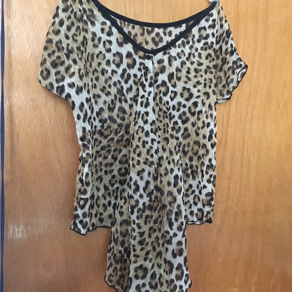 Cheetah print blouse